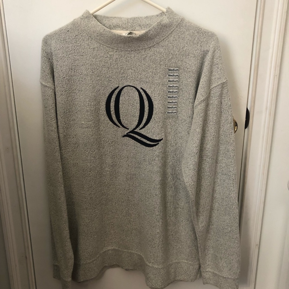Quinnipiac University towel crew neck sweatshirt